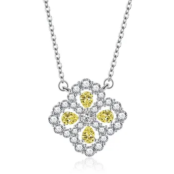 BELLA BOX Lucky Clover ожерелье многоцветные модные свадебные помолвочные украшения синий