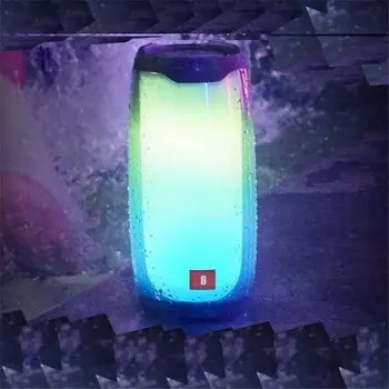 Портативная светящаяся Bluetooth колонка Синяя