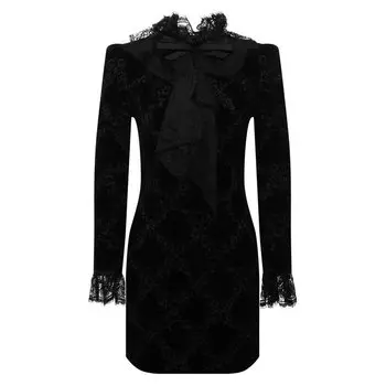 Хлопковое платье Saint Laurent