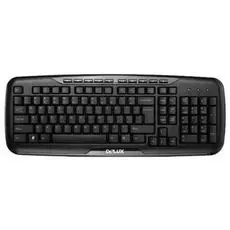 Клавиатура Delux K6200 черная, Slim, MM, USB