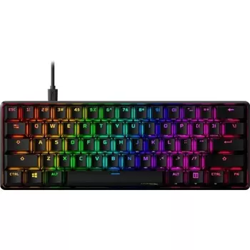 Клавиатура HyperX Alloy Origins 60 4P5N4AA#ABA чёрная, механическая, USB, RGB LED, 61 кл, 1.8м