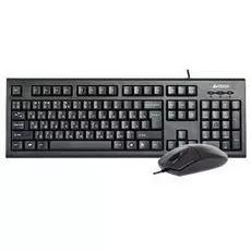Клавиатура и мышь A4Tech KR-8520D черные, проводные, USB