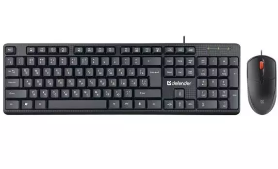 Клавиатура и мышь Defender Line C-511 45511 RU,черный,1.8м