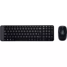 Клавиатура и мышь Wireless Logitech Combo MK220 920-003169 black, USB, OEM