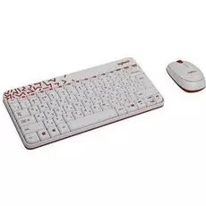 Клавиатура и мышь Wireless Logitech Combo MK240 920-008212 white, USB, OEM