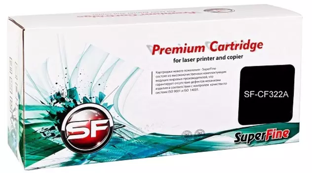 Картридж SuperFine SF-CF322A Картридж HP CF322A CLJ-M680 16.5K Yellow SuperFine
