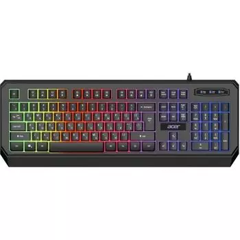 Клавиатура Acer OKW300 ZL.KBDCC.019 черная USB for gamer LED (1968108)