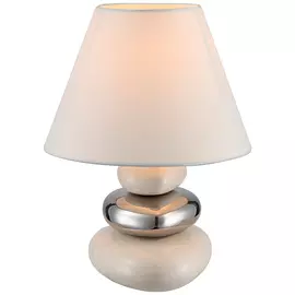 Лампа настольная Globo 21686, бежевый, E14, 1*40W