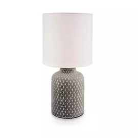 Лампа настольная ЛЮЧИЯ 452 Ромбы 60W E14 светло-серый