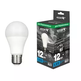 лампа светодиодная econ led a 12вт e27 4200k a60 es
