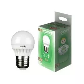 лампа светодиодная econ led p 7вт e27 3000k p45