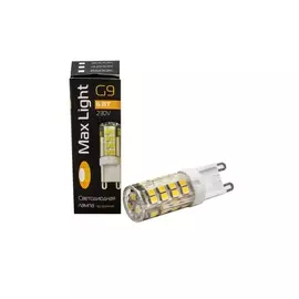 лампа светодиодная maxlight jcd led g9 6w 4200k, 220v-230v, пластик