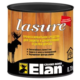 лазурь elan долговечная бесцветная 0,75л