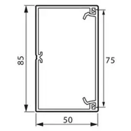 Legrand Metra Кабель-канал пластик с крышкой 85x50мм (2м)