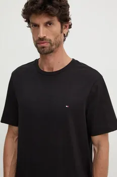 Хлопковая футболка Tommy Hilfiger, черный