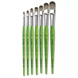 Кисть синтетика овальная Da Vinci 375 Fit For School &Hobby короткая ручка