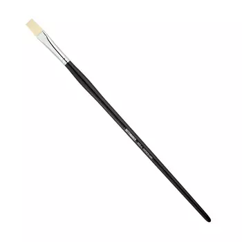 Кисть жесткая синтетика №14 плоская удлиненная Sketchmarker "352L" ручка длинная