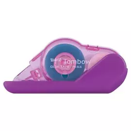Клеящий роллер Tombow Glue Tape 8,4 мм*8 м, перманентный, корпус розовый