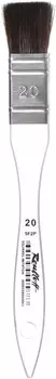 Кисть синтетика белка имитация №20 Roubloff "5F2Р" короткая ручка прозрачная