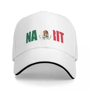 Бейсбольная кепка унисекс с лентой для женщин, Snapback Nayarit, Мексиканский флаг, государственная кепка на заказ, походная шляпа, женская кепка Adjustable