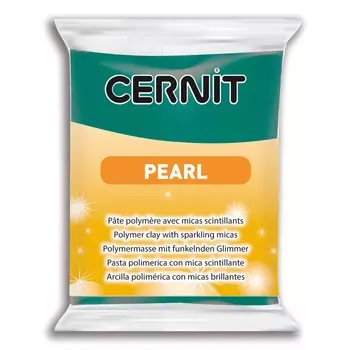 CE0860056 Пластика полимерная запекаемая 'Cernit PEARL' 56 гр (600 зеленый)