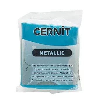 CE0870056 Пластика полимерная запекаемая 'Cernit METALLIC' 56 гр. (676 бирюзовый)