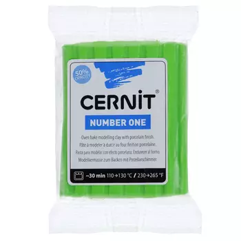 CE0900056 Пластика полимерная запекаемая 'Cernit № 1' 56-62 гр. (611 светло-зеленый)