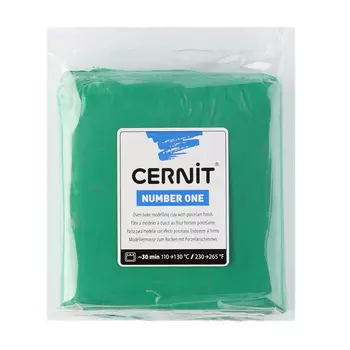 CE090025 Пластика полимерная запекаемая 'Cernit № 1' 250гр. (600 зеленый)