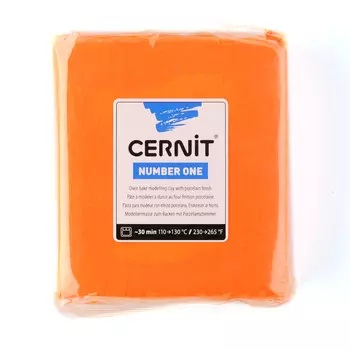 CE090025 Пластика полимерная запекаемая 'Cernit № 1' 250гр. (752 оранжевый)