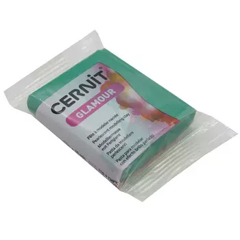 CE0910056 Пластика полимерная запекаемая 'Cernit 'GLAMOUR' перламутровый 56-62 гр. (600 зеленый)