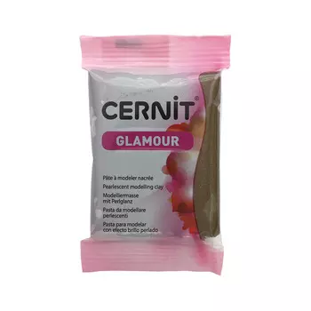 CE0910056 Пластика полимерная запекаемая 'Cernit 'GLAMOUR' перламутровый 56-62 гр. (058 бронза)