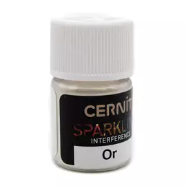 CE6110005 Мика-порошок (слюда) Interference/проявляющийся 'SPARKLING POWDER' 5 гр. Cernit (050 or/золото)