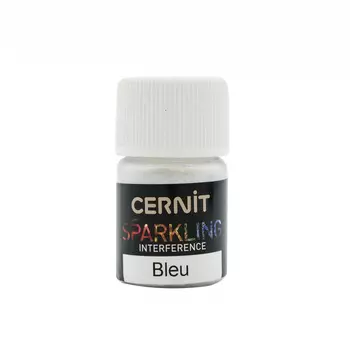 CE6110005 Мика-порошок (слюда) Interference/проявляющийся 'SPARKLING POWDER' 5 гр. Cernit (200 bleu/голубой)