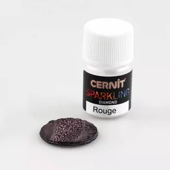 CE6120005 Мика-порошок (слюда) Diamond/бриллиантовый 'SPARKLING POWDER' 5гр. Cernit (400 rouge/красный)