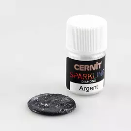CE6120005 Мика-порошок (слюда) Diamond/бриллиантовый 'SPARKLING POWDER' 5гр. Cernit (080 argent/серебро)