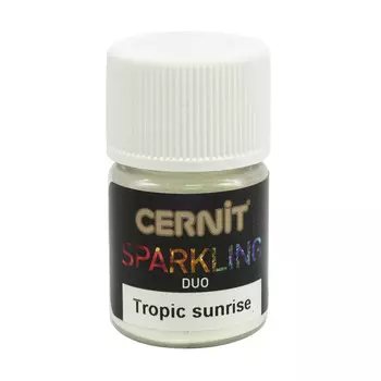 CE6130002 Мика-порошок (слюда) Duo/двойной эффект 'SPARKLING POWDER' 2гр. Cernit (003 tropic sunrise/тропический восход)
