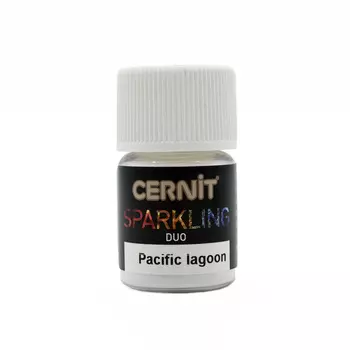 CE6130002 Мика-порошок (слюда) Duo/двойной эффект 'SPARKLING POWDER' 2гр. Cernit (005 pacific lagoon/тихоокеанская лагуна)