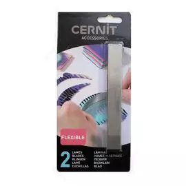 CE909 Лезвия для пластики гибкие (металл), 2 шт. Cernit