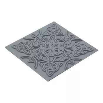 CE95023 Текстура для пластики резиновая 'Кельтский узел', 9*9 см. Cernit