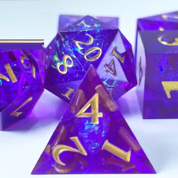 Смола Quicksand Dice Жидкое ядро DND Dungeons & Dragons TRPG Настольная игра Набор кубиков Бегущая группа Ктулху