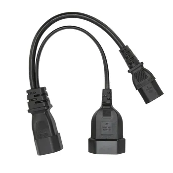 IEC320 C14 - IEC320 C13 и шнур питания профессиональный Y-образный разветвитель шнур питания 12,6 дюйма 10 А