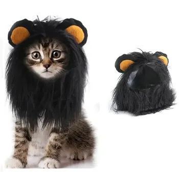 Классический костюм для косплея кошки, шляпа для питомца, грива льва для кота, щенка, льва, костюм для вечеринки, украшения на Хэллоуин, Рождество, GatosPet Supplies S