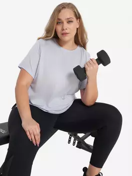 Футболка женская Demix, Plus Size, Голубой