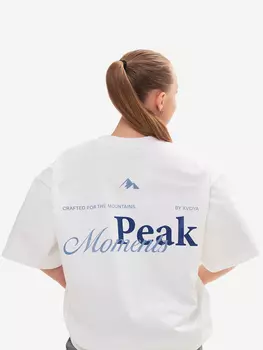 Футболка женская Moment Peak XVOYA белая, Белый