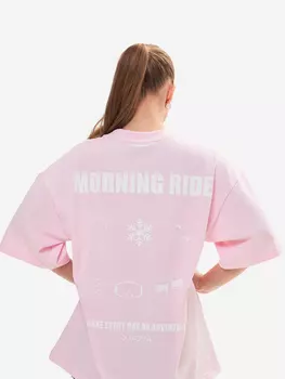 Футболка женская Morning Ride XVOYA розовая, Розовый