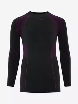Термобельё верх Accapi Polar Bear Sport Long Sleeve Shirt Jr Black/Cyclamen, Черный