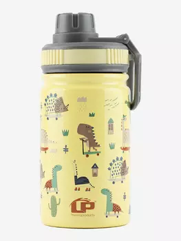 Термобутылка LP Thermoproducts Kids Dino, 0.35 л, желтая, Желтый