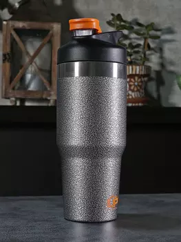 Термокружка LP Thermoproducts Travel tumbler route 1 л, черная, Черный