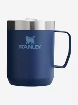 Термокружка Stanley Classic, 230 мл, синяя, с ручкой и крышкой, Синий
