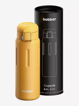 Термокружка ваккумная Capsule 500 мл с закрытой питьевой системой, оранжевый, Оранжевый